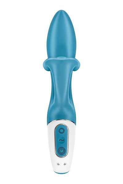Вибратор кролик с тройным отростком Satisfyer Embrace me Turquoise, 2 мотора, диаметр 3,6 см SO6284 фото