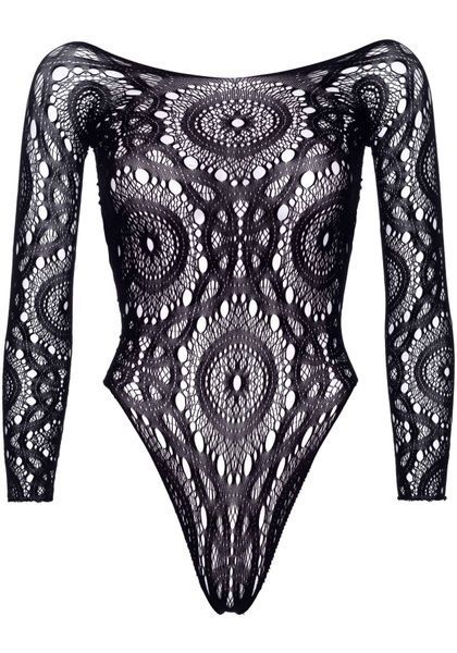 Эротическое боди-бодистокинг Leg Avenue Snap crotch thong back teddy Black M/L SO9132 фото
