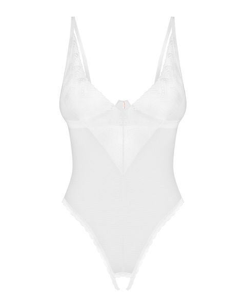Боді з доступом Obsessive Alissium crotchless teddy, M/L, ліф з м&rsquo;якою чашкою, високі трусики SX0598 фото