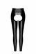 Лeггинсы Noir Handmade F304 Taboo, S, black, под латекс, открытые ягодицы и промежность SX0261 фото 5