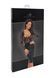 Сукня Noir Handmade F295 Euphoria, XXL, black, мереживо, глибоке декольте, спідниця міді під латекс SX0211 фото 6