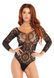 Эротическое боди-бодистокинг Leg Avenue Snap crotch thong back teddy Black M/L SO9132 фото 1