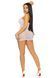 Платье-сетка со стразами Leg Avenue Rhinestone halter mini dress White, открытая спина, one size SO7957 фото 8