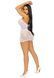 Платье-сетка со стразами Leg Avenue Rhinestone halter mini dress White, открытая спина, one size SO7957 фото 7