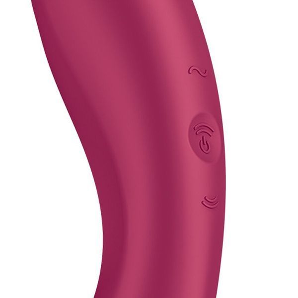 Вакуумный стимулятор с вибрацией Satisfyer Curvy Trinity 1 Red, игрушка 3в1 SO8407 фото