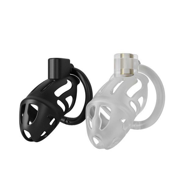Клетка для пениса LOCKINK SEVANDA Plastic Penis Chastity Cage, черная, 3 кольца разных размеров SX2841 фото