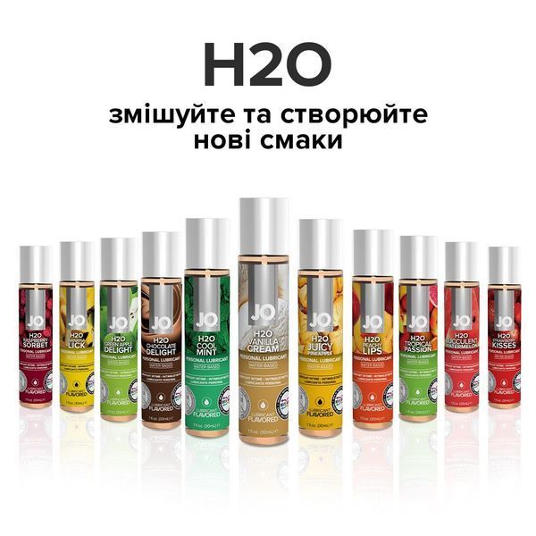 Смазка на водной основе JO H2O &mdash; Vanilla Cream (120 мл) без сахара, растительный глицерин SO1778 фото