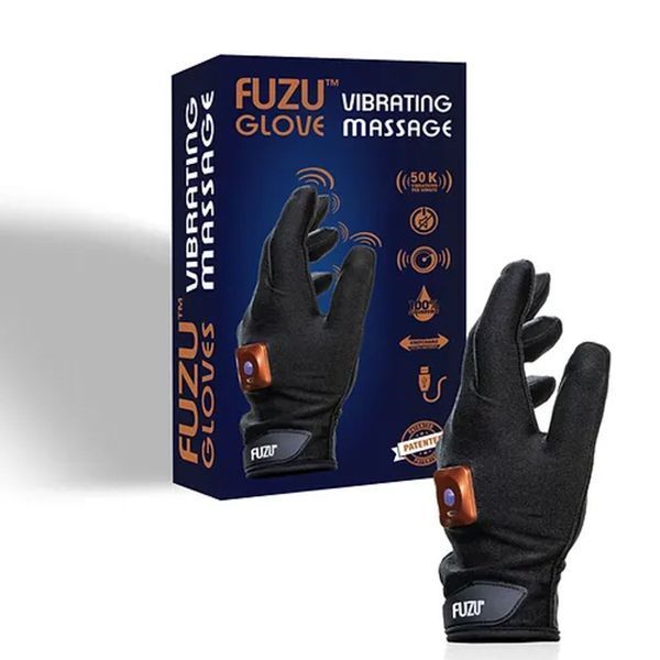 Виброперчатка (левая) FUZU Gloves Vibrating Massage Left Hand, 11 режимов SX2738 фото