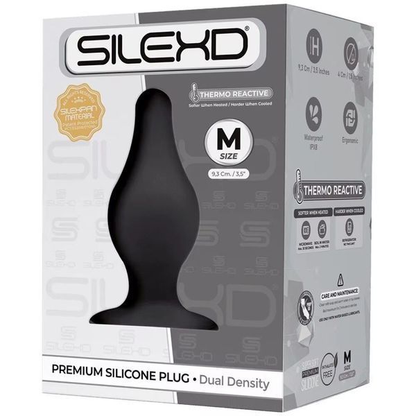 Анальна пробка SilexD (Model 2 size M), двошарова, силікон+Silexpan (попереднє пакуванняі!!!) SX1276-R фото