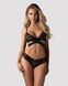 Комплект Obsessive Blomentis 2-pcs set, M/L, мереживний, ліф із зав&rsquo;язками на спині, трусики-сліпи SX1031 фото 6