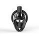 Клетка для пениса LOCKINK SEVANDA Plastic Penis Chastity Cage, черная, 3 кольца разных размеров SX2841 фото 3