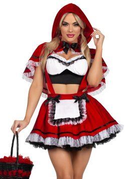Костюм Красной Шапочки Leg Avenue Flirty Miss Red Top and Skirt XS SX2784 фото