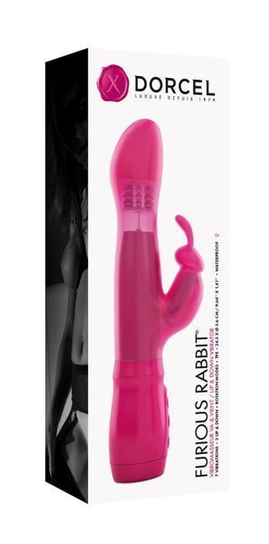 Вибратор Dorcel Furious Rabbit с вращением и возвратно-поступательными движениями головки, вибрация MD1571 фото
