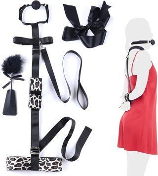БДСМ-набор LOCKINK YEAHWOW Armbinder Restraint Set Black SX2843 фото
