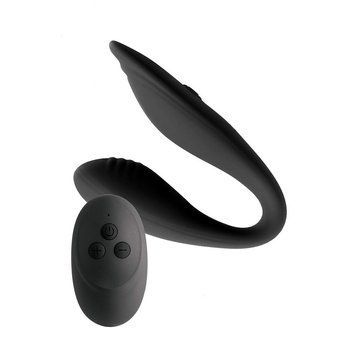 Двойной вибратор S Pleasures Premium Delight, черный, для клитора и точки G, 10 режимов SX1611 фото