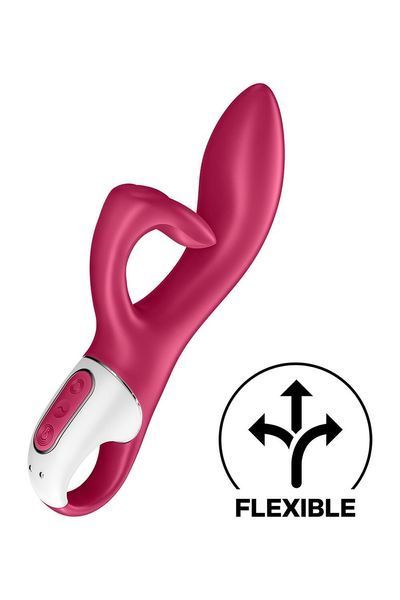 Вибратор кролик с тройным отростком Satisfyer Embrace me Berry, 2 мотора, диаметр 3,6 см SO6285 фото
