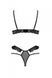 Эротический комплект Passion DOLLY SET, L/XL, black, с открытыми чашками SO9704 фото 4