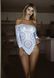 Эротическое боди-бодистокинг Leg Avenue Snap crotch thong back teddy White S/M SO9133 фото 4