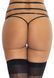 Пояс для чулок из стреп Leg Avenue Strappy Rhinestone Garterbelt Black One Size, стразы SO9145 фото 2