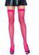 Неоновые чулки-сетка Leg Avenue Nylon Fishnet Thigh Highs Neon Pink, one size SO7969 фото 1