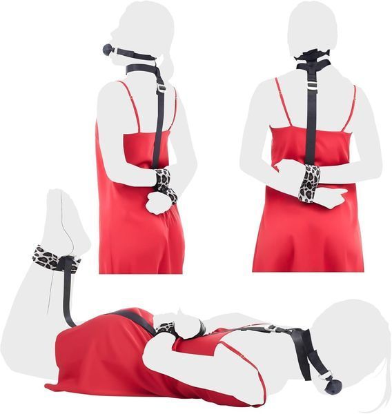 БДСМ-набор LOCKINK YEAHWOW Armbinder Restraint Set Black SX2843 фото