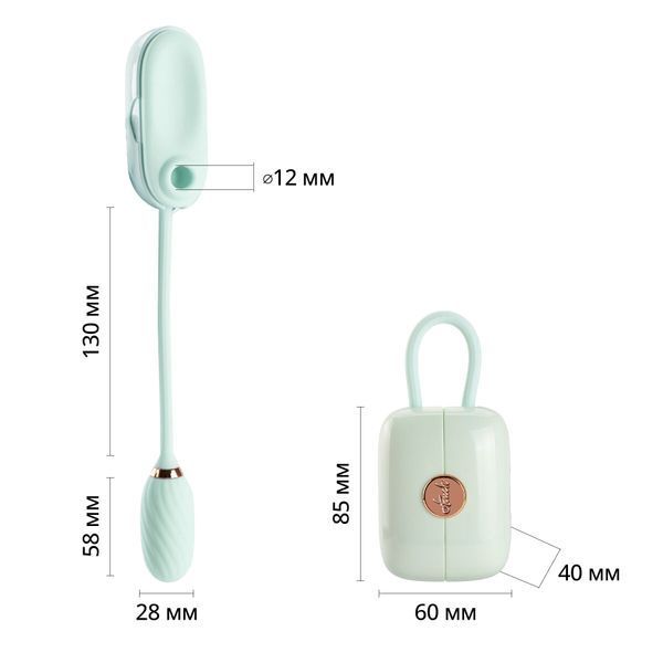Вакуумный клиторальный стимулятор Otouch Louis Vibrate Teal с виброяйцом, в кейсе SO9429 фото