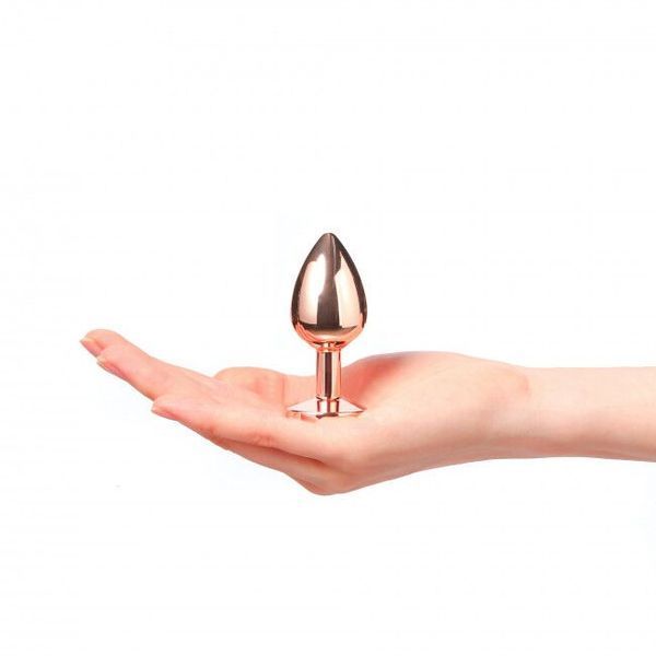 Металлическая анальная пробка с украшением в виде кристалла Dorcel - Diamond Plug Rose Gold S SO5534 фото