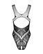 Бодистокинг с вырезами Obsessive B138 teddy S/M/L, black, с доступом SO7685 фото 6