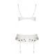 Сексуальный комплект с поясом для чулок Passion LOVELIA SET L/XL, white SO4780 фото 6