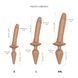 Анальная пробка с дилдо 2в1 Strap-On-Me SWITCH PLUG-IN REALISTIC DILDO Caramel S, диаметр 3,3/2,9 см SO6827 фото 4