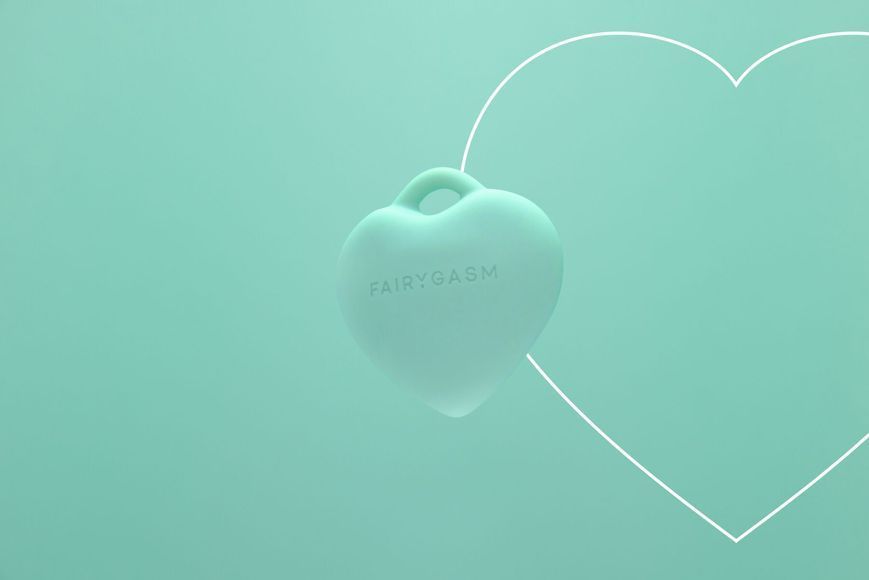 Мини-вибратор &laquo;Сердечко&raquo; FairyGasm PleasureStone green, 9 режимов, на шнурке SX0644 фото