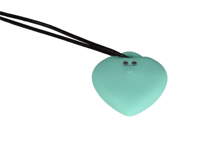 Мини-вибратор &laquo;Сердечко&raquo; FairyGasm PleasureStone green, 9 режимов, на шнурке SX0644 фото