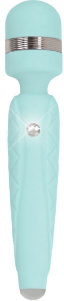 Роскошный вибромассажер PILLOW TALK - Cheeky Teal с кристаллом Swarovski, плавное повышение мощности SO2728 фото