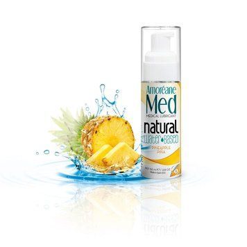 Лубрикант на водной основе с экстрактом фитопланктона Amoreane Pineapple (50 мл), морской коллаген SO5029 фото