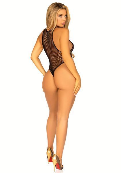 Боди-сетка Leg Avenue Net snap crotch tank bodysuit Black, One Size SO7959 фото