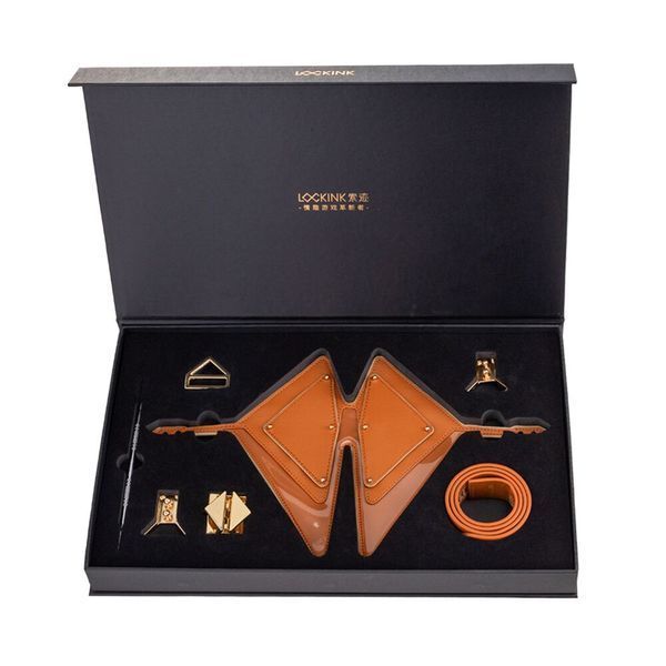 Маска на глаза LOCKINK Vixen Blindfold Brown Set SX0854 фото
