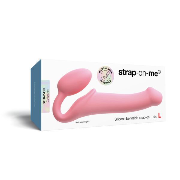 Безремневой страпон Strap-On-Me Rose L, полностью регулируемый, диаметр 3,7см SX2569 фото