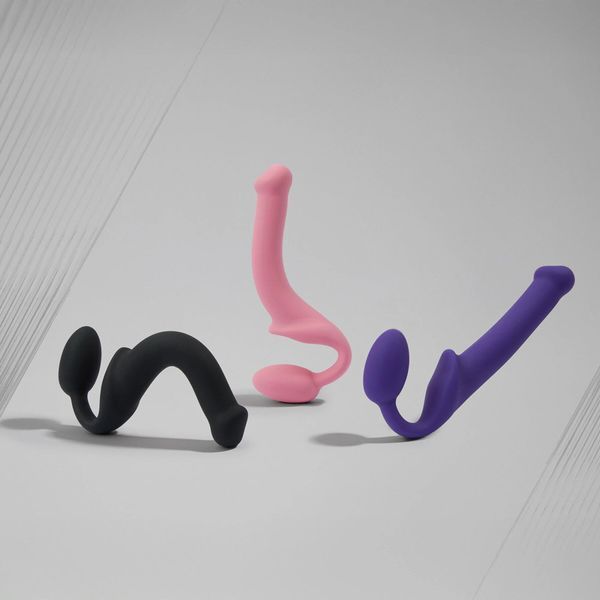 Безремневой страпон Strap-On-Me Rose L, полностью регулируемый, диаметр 3,7см SX2569 фото