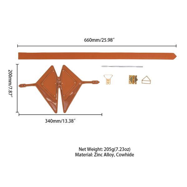 Маска на глаза LOCKINK Vixen Blindfold Brown Set SX0854 фото