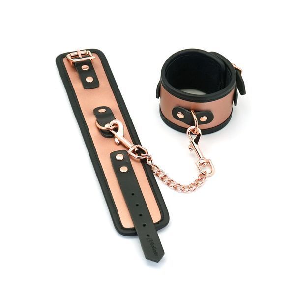 Поножі Liebe Seele Rose Gold Memory Ankle Cuffs, натуральна шкіра, рожеве золото SO9497 фото