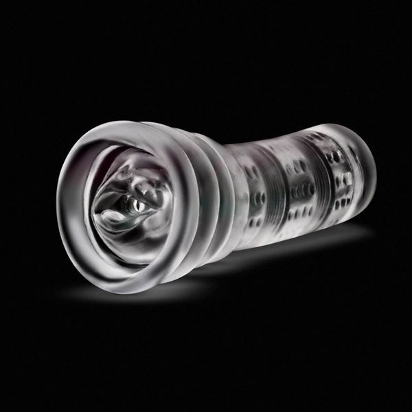 Мастурбатор Blush Rize &ndash; Luz Glow in the Dark Masturbator &ndash; Clear, всмоктування, світиться в темряві SO8833 фото