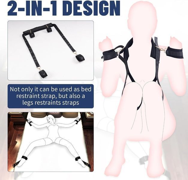 БДСМ-набор LOCKINK YEAHWOW Bed Restraint set SX2844 фото