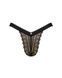 Кружевные трусики с заниженной талией Obsessive Estiqua panties M/L, черные SO7261 фото 5