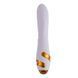 Вибратор-кролик с пульсацией и флоггером LOCKINK SEVANDA Whip Vibrating Massage Wand, бело-золотой SX0904 фото 3