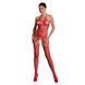 Бодистокинг Passion ECO BS002 red, с доступом, имитация подвязок, абстрактный рисунок SO7069 фото 1