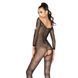 Бодистокинг Passion BS040 black, комбинезон с открытой грудью PBS040B фото 2