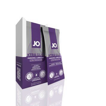 Набор лубрикантов Foil Display Box &ndash; JO Xtra Silky Silicone &ndash; 12 x 10ml SO6764 фото