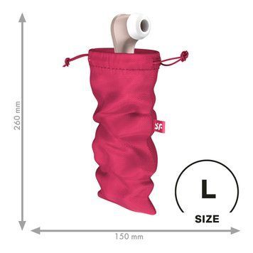 Мешочек для секс-игрушек Satisfyer Treasure Bag L, розовый, на шнурке SX0551 фото