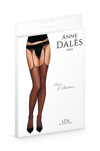 Чулки с поясом Anne De Ales LEA T4 Black, отлично для pinup образа SO1912 фото
