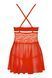Бебі-дол Obsessive 838-BAB-3 babydoll & thong red S/M SX1119 фото 4